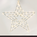 ACA LIGHTING X067014225 1.8W 2700K LED STEADY SILVER THREE METAL STAR STRING LIGHTS MOTIFS WITH COPPER WIRE IP44