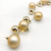 ACA LIGHTING X068011228 3.6W 3000K 2000mm 3 x AA MATT GOLD & CHROME BALLS CLUSTER STRING LIGHT WITH COPPER WIRE