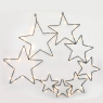 ACA LIGHTING X068014225 2.7W 2700K LED STEADY BLACK METAL STARS STRING LIGHTS MOTIFS WITH COPPER WIRE IP44
