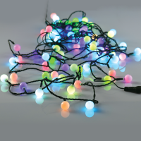 ACA LIGHTING X068034101 0,9W RGB 8000mm LED DECORATIVE WHITE BALL STRING LIGHTS IP44