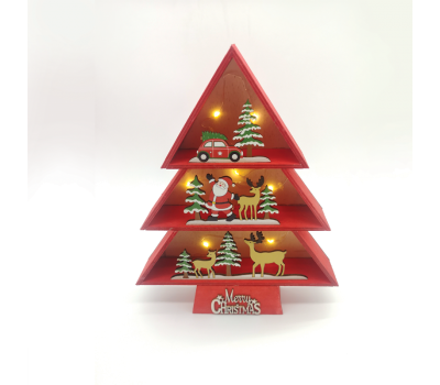 ACA LIGHTING X06811220 LED PLYWOOD RED TREE 0,36W 3000K 2 x AAA