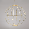 ACA LIGHTING X069614226 2.7W 2700K LED STEADY 3D SILVER METAL BALL STRING LIGHTS MOTIFS WITH COPPER WIRE IP44
