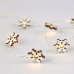 LED светещ гирлянд ACA LIGHTING X07101140 0.6W 3000K 900mm 2 x AA WOODEN SNOWFLAKE DECORATIVE STRING LIGHT WITH COPPER WIRE