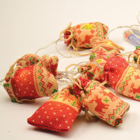 LED светещ гирлянд ACA LIGHTING X07101148 0.6W 3000K 1350mm 2 x AA WOVEN BAG DECORATIVE STRING LIGHT