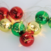 LED светещ гирлянд ACA LIGHTING X07101162 0,6W 3000K 1350mm 2 x AA PLASTIC XMAS BALL DECORATIVE STRING LIGHT