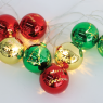 ACA LIGHTING X07101162 0,6W 3000K 1350mm 2 x AA PLASTIC XMAS BALL DECORATIVE STRING LIGHT