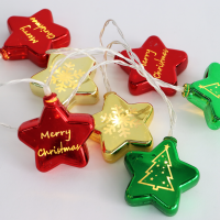 LED светещ гирлянд ACA LIGHTING X07101163 0,6W 3000K 1350mm 2 x AA PLASTIC XMAS STAR DECORATIVE STRING LIGHT