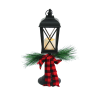 ACA LIGHTING X0711149 LED BLACK PLASTIC LANTERN WITH CANDLE 0.06W 3000K 3 x AAA