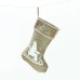 ACA LIGHTING X071175 BEIGE XMAS STOCKING SANTA