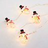 ACA LIGHTING X07151102 0.9W 3000K 1400mm 2 x AA ACRYLIC SNOWMAN STRING LIGHT WITH COPPER WIRE