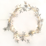 ACA LIGHTING X07201143 1.2W 3000K 1500mm 2 x AA SILVER GLITTER LEAF GARLAND STRING LIGHT WITH COPPER WIRE