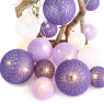 LED светещ гирлянд ACA LIGHTING X07201159 1.2W 3000K 2850mm 3 x AA WOVEN BALLS DECORATIVE STRING LIGHT