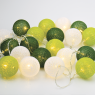 ACA LIGHTING X07201161 0.4W 3000K 2850mm 2 x AA WOVEN BALLS DECORATIVE STRING LIGHT