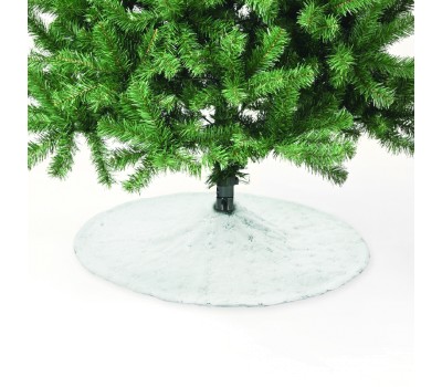 ACA LIGHTING X072381 XMAS TREE GIRTH WHITE SNOWFLAKES SEQUINS