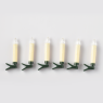ACA LIGHTING X0761121 LED 6 MINI WHITE CLIP CANDLES 6x0.06W 3000K 6 x AAA 