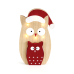 LED коледна декорация ACA LIGHTING X0761157 LED WOODEN OWLS 0,36W 3000K 2 x AAA