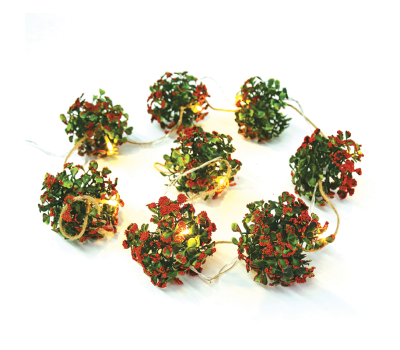 LED светещ гирлянд ACA LIGHTING X0781125 0,48W 3000K 1400mm 2 x AA PLASTIC XMAS GARLAND DECORATIVE STRING LIGHT