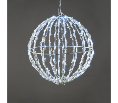 LED коледна декорация ACA LIGHTING X081002413 2.7W 12000K LED STEADY 3D METAL BALL STRING LIGHTS MOTIFS IP44
