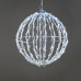 LED коледна декорация ACA LIGHTING X081002413 2.7W 12000K LED STEADY 3D METAL BALL STRING LIGHTS MOTIFS IP44