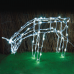 ACA LIGHTING X0810024242 42W 12000K LED STRING LIGHTS 3D METAL FEEDING REINDEER WITH 8 PROGRAMS IP44