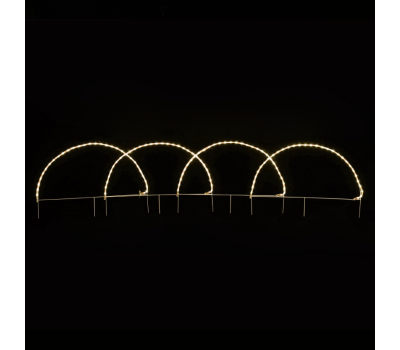 ACA LIGHTING X081241221 3.4W 2700K LED FLASHING 4 METAL ARCHES IP44