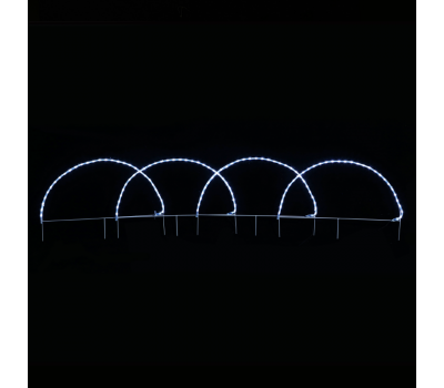 ACA LIGHTING X081242221 3.4W 12000K LED FLASHING 4 METAL ARCHES IP44