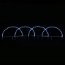 ACA LIGHTING X081242221 3.4W 12000K LED FLASHING 4 METAL ARCHES IP44