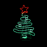 ACA LIGHTING X081324519N 24.6W RED, GREEN COLOUR LED STEADY METAL CHRISTMAS TREE IP65