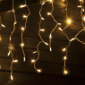 LED светещ гирлянд с висулки ACA LIGHTING X081441414 10,2W 2700K 3000mm LED STRING ICICLE STEADY LIGHT WITH WHITE RUBBER CABLE IP65