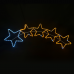 LED коледна декорация ACA LIGHTING X081442920 25W BLUE & YELLOW COLOUR LED FLASHING METAL 5 STARS IP65