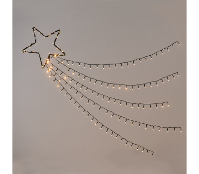ACA LIGHTING X081501225 2.5W 2700K LED STRING LIGHTS METAL SHOOTING STAR WITH 8 PROGRAMS IP44