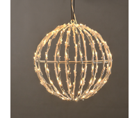 ACA LIGHTING X081501413 2.5W 2700K LED STEADY 3D METAL BALL STRING LIGHTS MOTIFS IP44