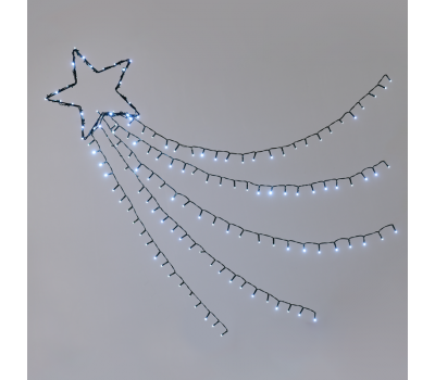 LED коледна декорация ACA LIGHTING X081502225 2.5W 12000K LED STRING LIGHTS METAL SHOOTING STAR WITH 8 PROGRAMS IP44