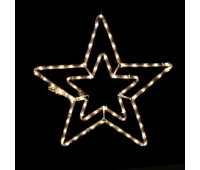 ACA LIGHTING X0818131 12,6W 2700K LED FLASHING METAL DOUBLE STAR IP44