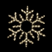 ACA LIGHTING X081814411 25,2W 2700K LED FLASHING METAL SNOWFLAKE IP44