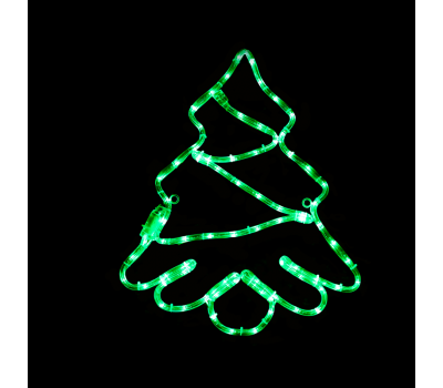 LED коледна декорация ACA LIGHTING X0818519 12,3W GREEN COLOUR LED STEADY METAL TREE IP44