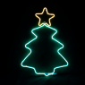 LED коледна декорация ACA LIGHTING X082003419 12W WARM WHITE-GREEN LED STEADY METAL CHRISTMAS TREE NEON ROPE LIGHT IP44