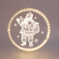 LED коледна декорация ACA LIGHTING X08241258 LED 3D ACRYLIC SANTA 1W 3000K 