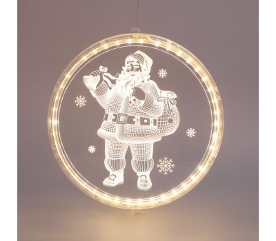 ACA LIGHTING X08241258 LED 3D ACRYLIC SANTA 1W 3000K 