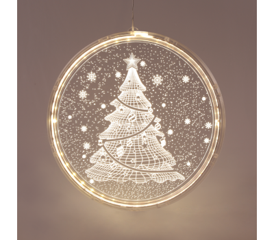 LED коледна декорация ACA LIGHTING X08241259 LED 3D ACRYLIC XMAS TREE 1W 3000K 