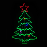 LED коледна декорация ACA LIGHTING X082883429N 34.4W MULTICOLOUR LED FLASHING METAL CHRISTMAS TREE IP65