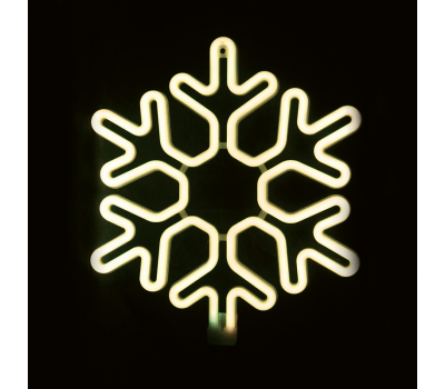 LED коледна декорация ACA LIGHTING X0830014111 18W 2700K LED STEADY PLASTIC SNOWFLAKE NEON ROPE LIGHT IP44