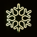 LED коледна декорация ACA LIGHTING X0830014111 18W 2700K LED STEADY PLASTIC SNOWFLAKE NEON ROPE LIGHT IP44