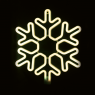 ACA LIGHTING X0830014111 18W 2700K LED STEADY PLASTIC SNOWFLAKE NEON ROPE LIGHT IP44