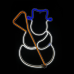 ACA LIGHTING X0830034110 18W MULTICOLOUR LED STEADY PLASTIC SNOWMAN NEON ROPE LIGHT IP44