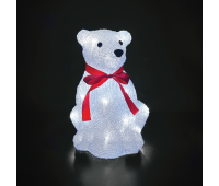 LED коледна декорация ACA LIGHTING X08302229 6W 12000К LED STEADY 3D ACRYLIC SΙTTING BEAR IP44