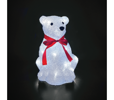 LED коледна декорация ACA LIGHTING X08302229 6W 12000К LED STEADY 3D ACRYLIC SΙTTING BEAR IP44