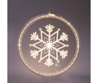 LED коледна декорация ACA LIGHTING X083612510 LED 3D ACRYLIC SNOWFLAKE 1W 3000K 