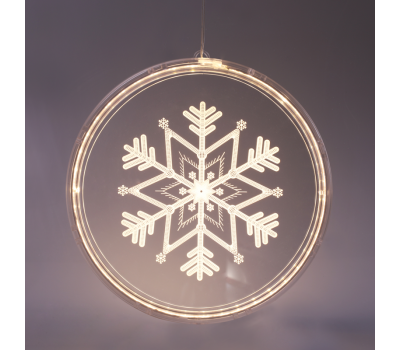 LED коледна декорация ACA LIGHTING X083612510 LED 3D ACRYLIC SNOWFLAKE 1W 3000K 