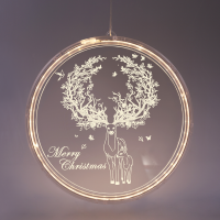 ACA LIGHTING X08361254 LED 3D ACRYLIC REINDEER 1W 3000K 